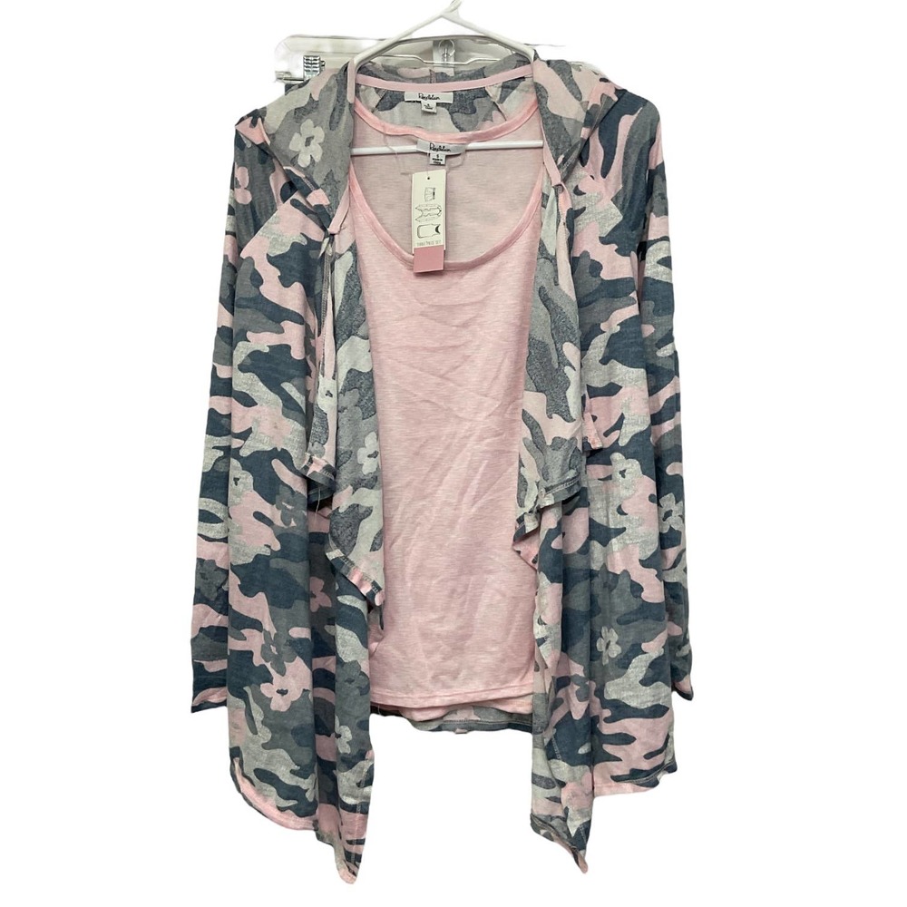 Pink and Gray Camo Pajama Set